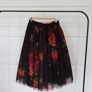 Ted Baker London Full Floral Skirt